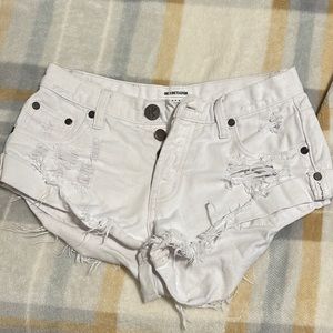 White one teaspoon shorts
